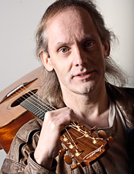 Julian with his Lowden acoustic.